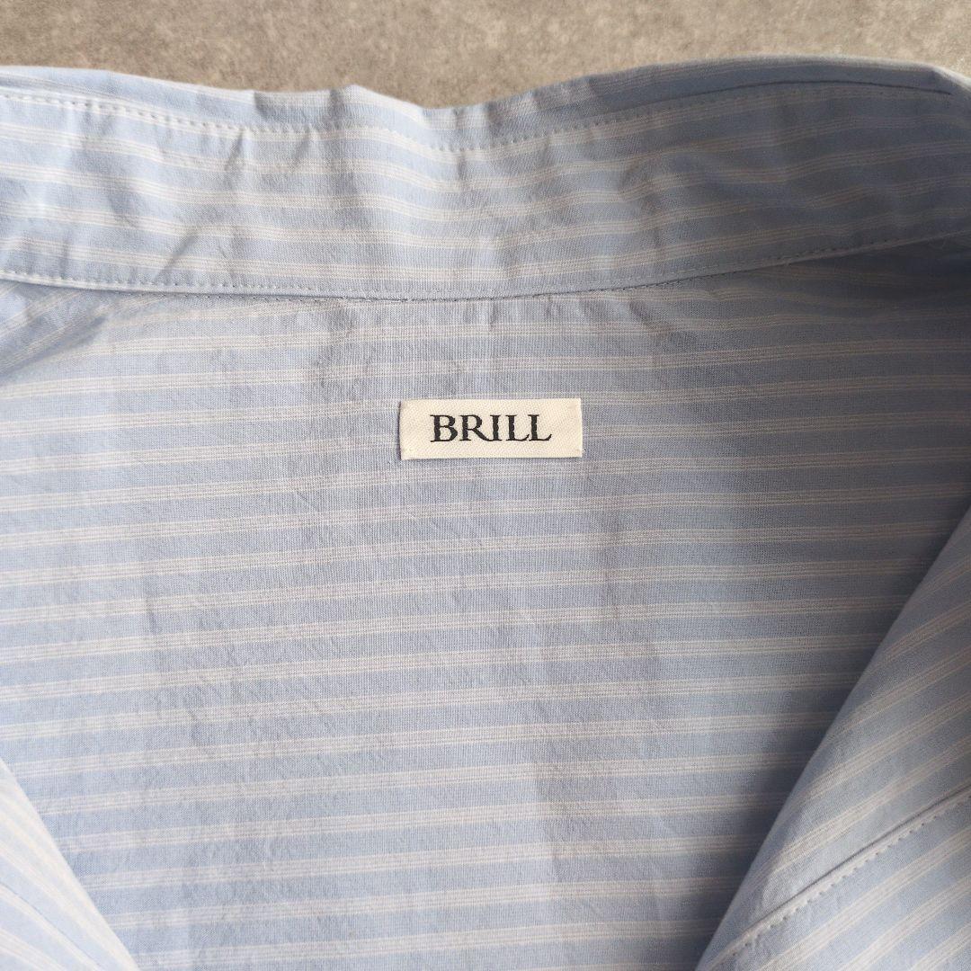 【未使用】現行品　BRILL　ブリル　ストライプオーバーシャツ　定価3.5万円