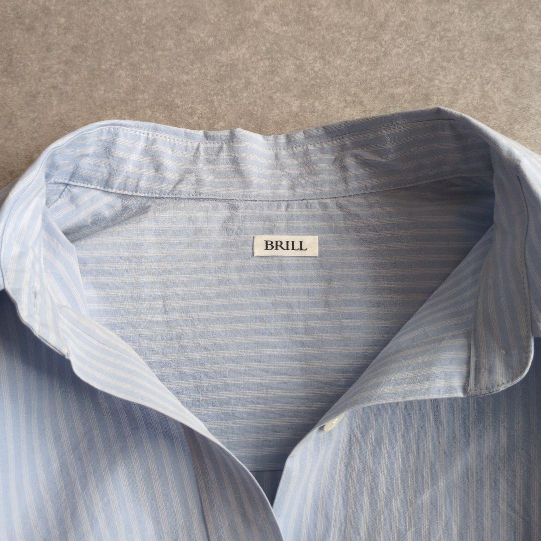 【未使用】現行品　BRILL　ブリル　ストライプオーバーシャツ　定価3.5万円