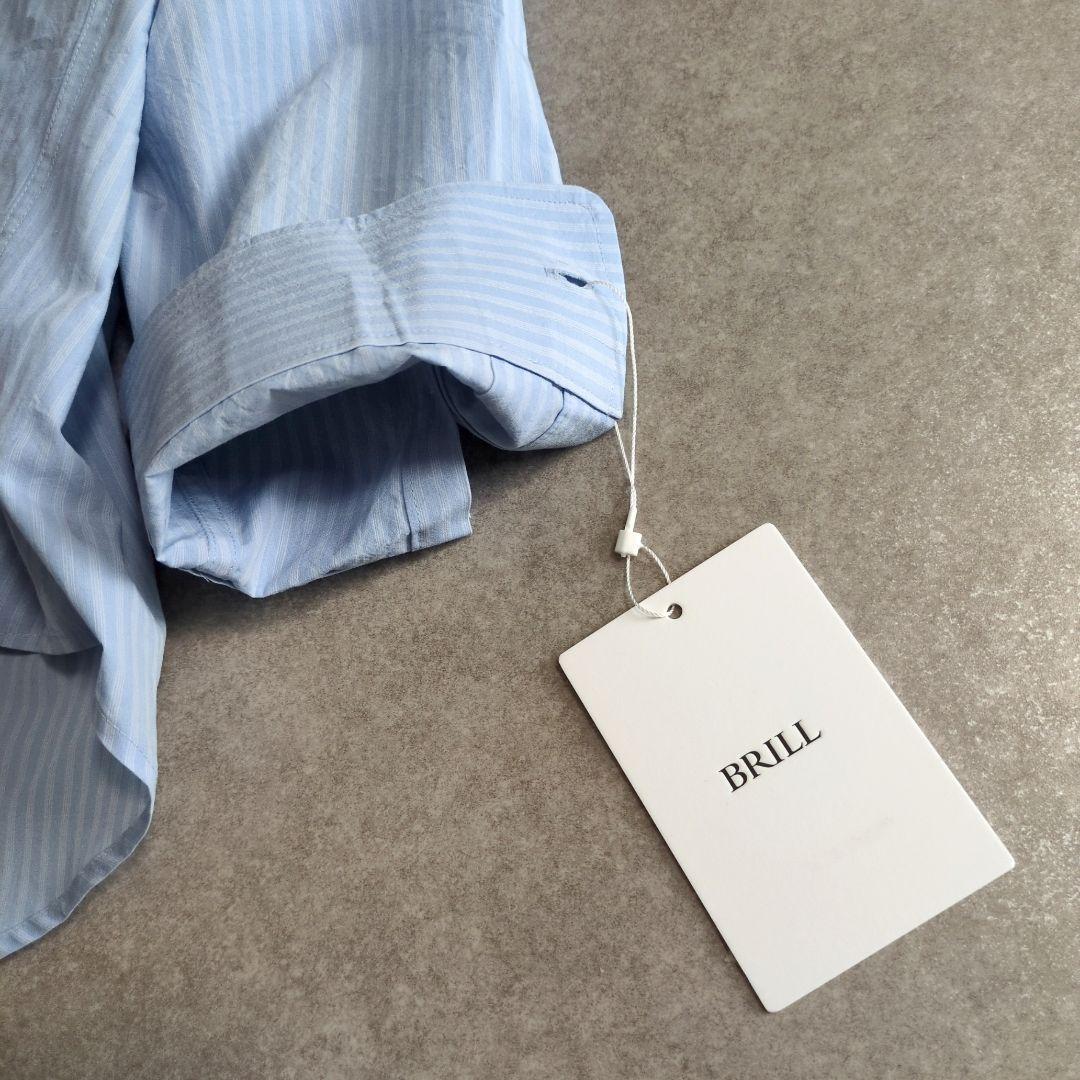 【未使用】現行品　BRILL　ブリル　ストライプオーバーシャツ　定価3.5万円