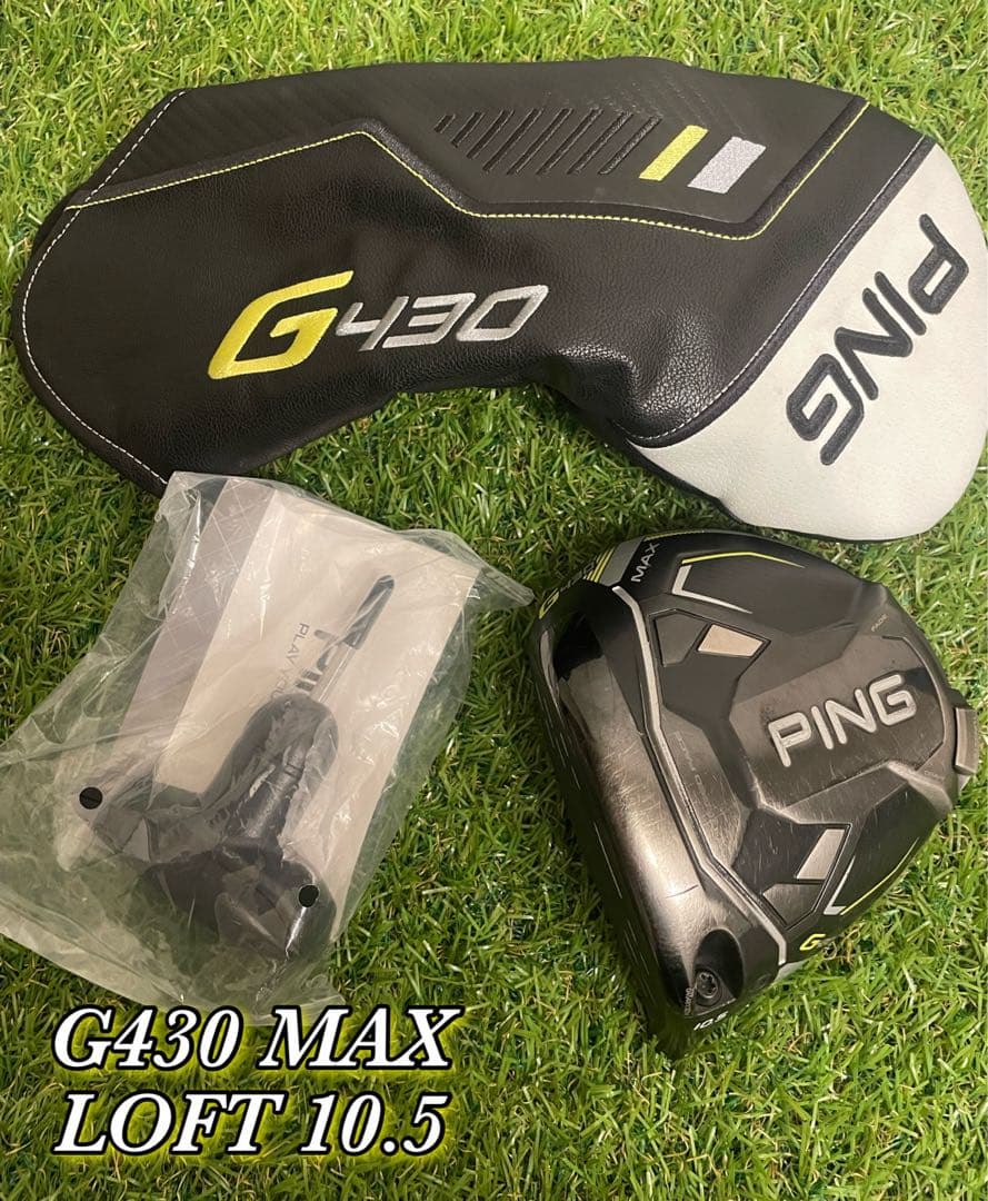 PING G430 MAX 10.5ヘッド 単品　レフティ　カバー　レンチ付属