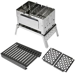 新品未使用 笑's コンパクト焚き火グリル B6君 3点セット SHO-002