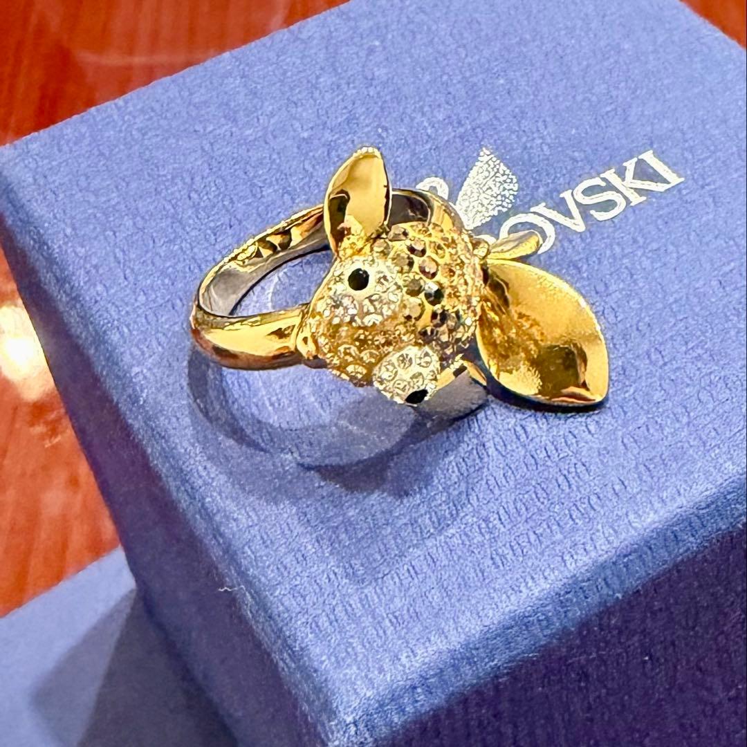 ★週末限定値下★ スワロフスキー　リング　運気上昇　ネックレス　金魚　ゴールド