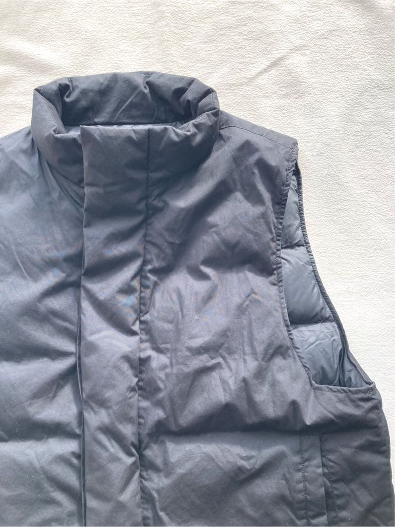 MUJI LABO 高密度織り　撥水ダウンベスト　ブラック　サイズL-XL