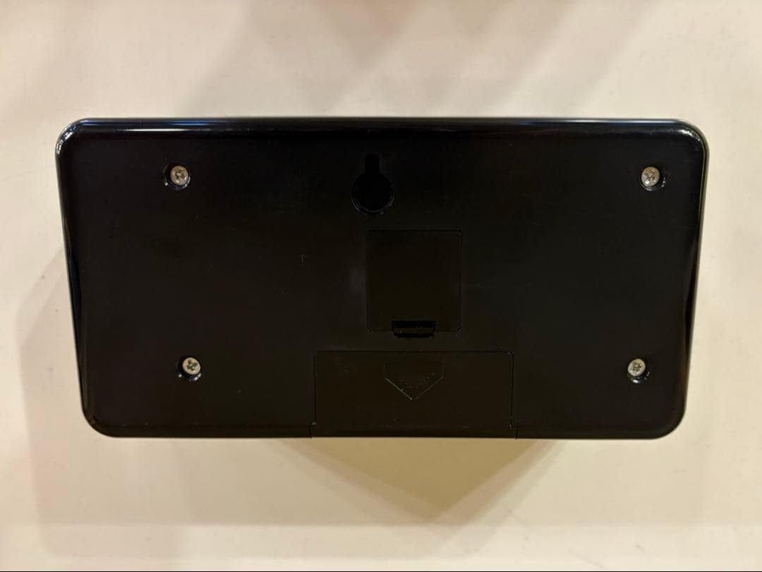 ★動作品★TWEMCO トゥエンコ パタパタ時計 ブラック QT-30 レトロ