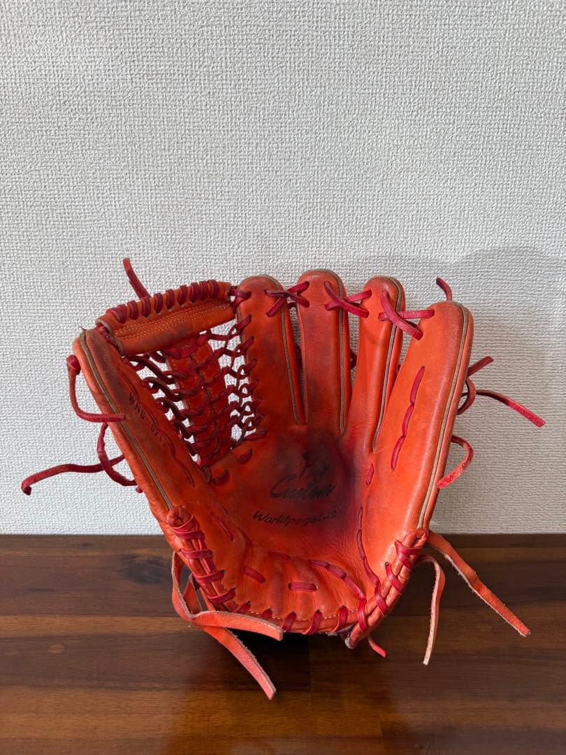 ワールドペガサス 軟式グローブ オレンジ