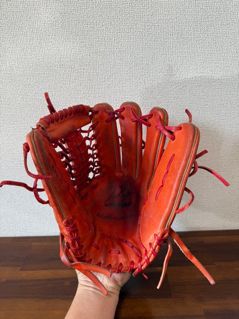 ワールドペガサス 軟式グローブ オレンジ