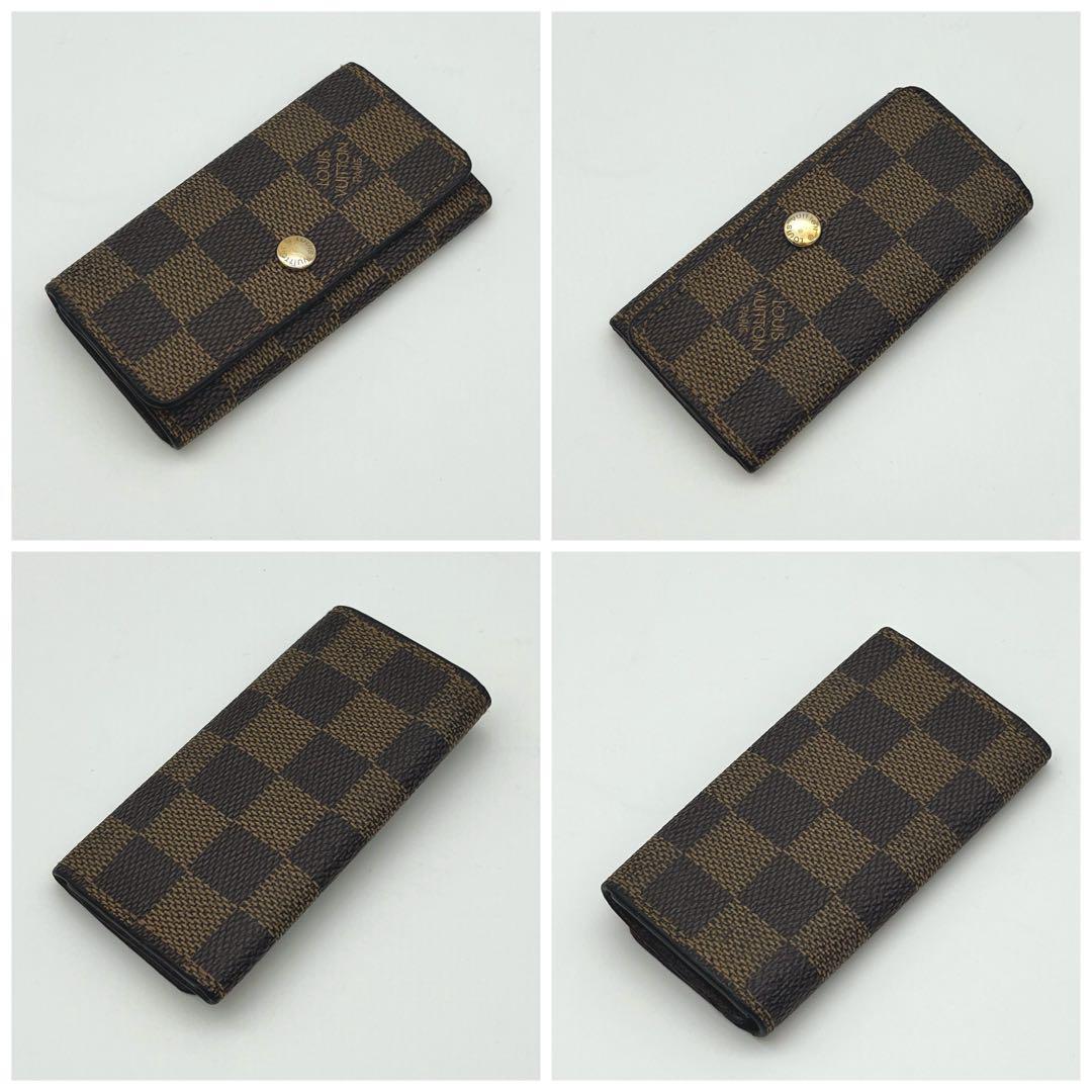 【美品】　ルイヴィトン　キーケース　ダミエ　ミュルティクレ4 4連キーケース