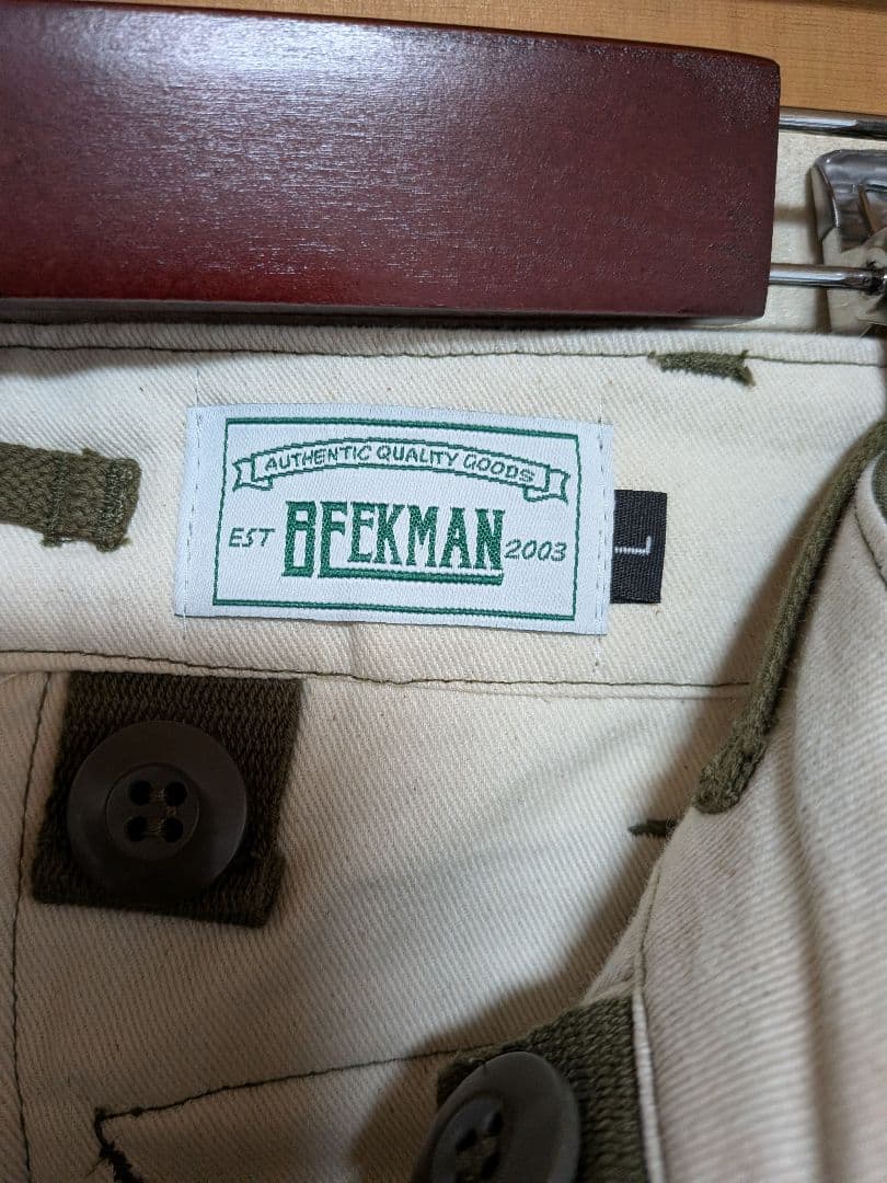 BEEKMAN カーゴパンツ オリーブグリーン