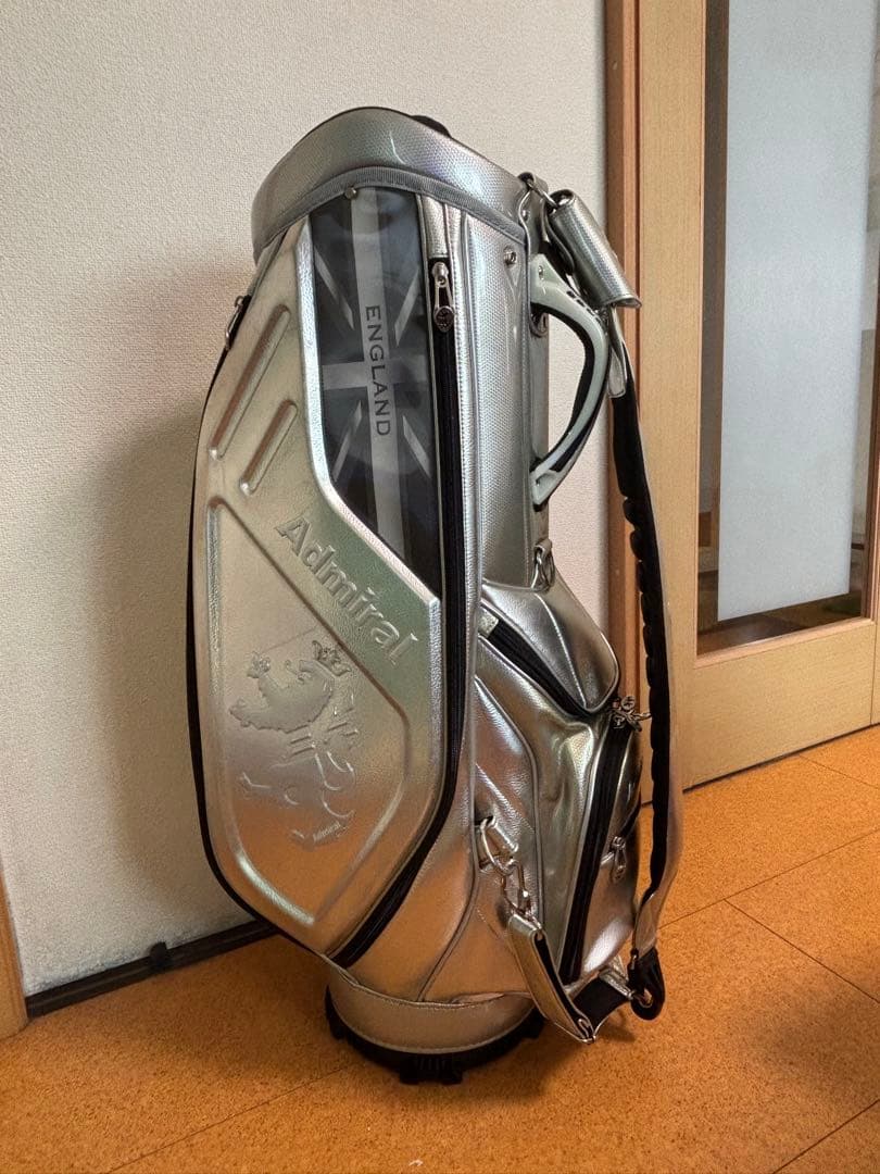 銀*郎様 Admiral キャディバッグ シルバー 9.5型　中古品　アドミラル
