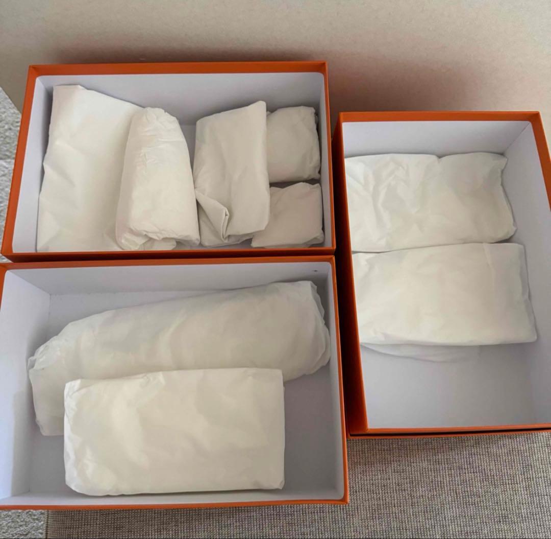 HERMES エルメス オレンジボックス 保存箱 空箱 4点セット