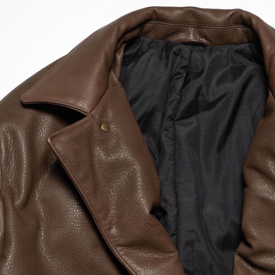 m*a様 UNUSED Leather car coat SIZE2