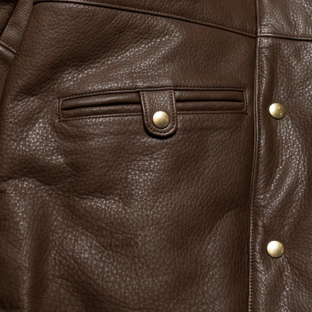 m*a様 UNUSED Leather car coat SIZE2