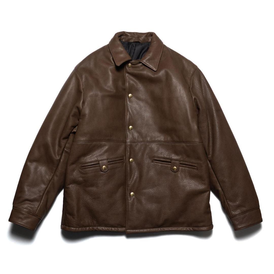 m*a様 UNUSED Leather car coat SIZE2