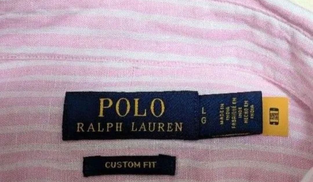 最終 Polo Ralph Lauren リネン シャツ L ラルフローレン