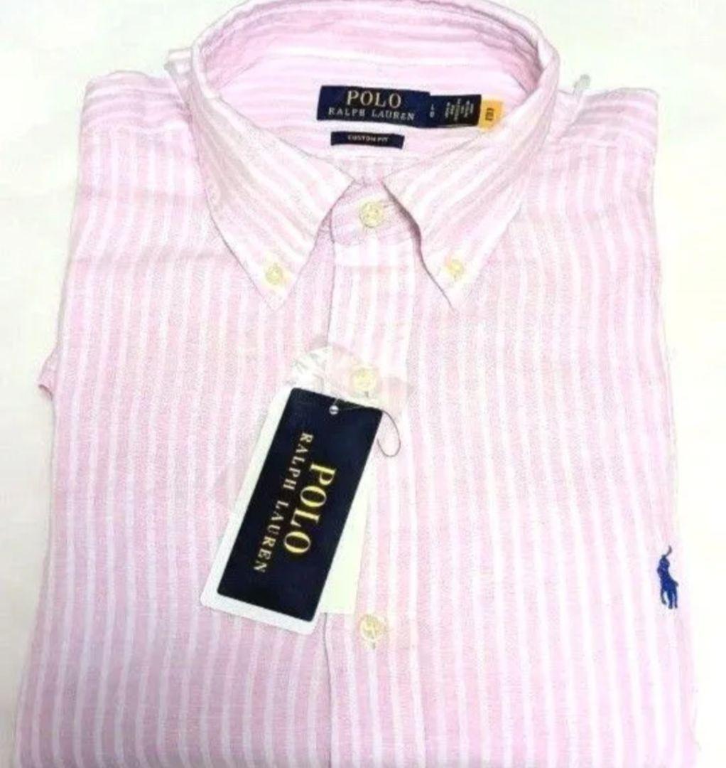 最終 Polo Ralph Lauren リネン シャツ L ラルフローレン