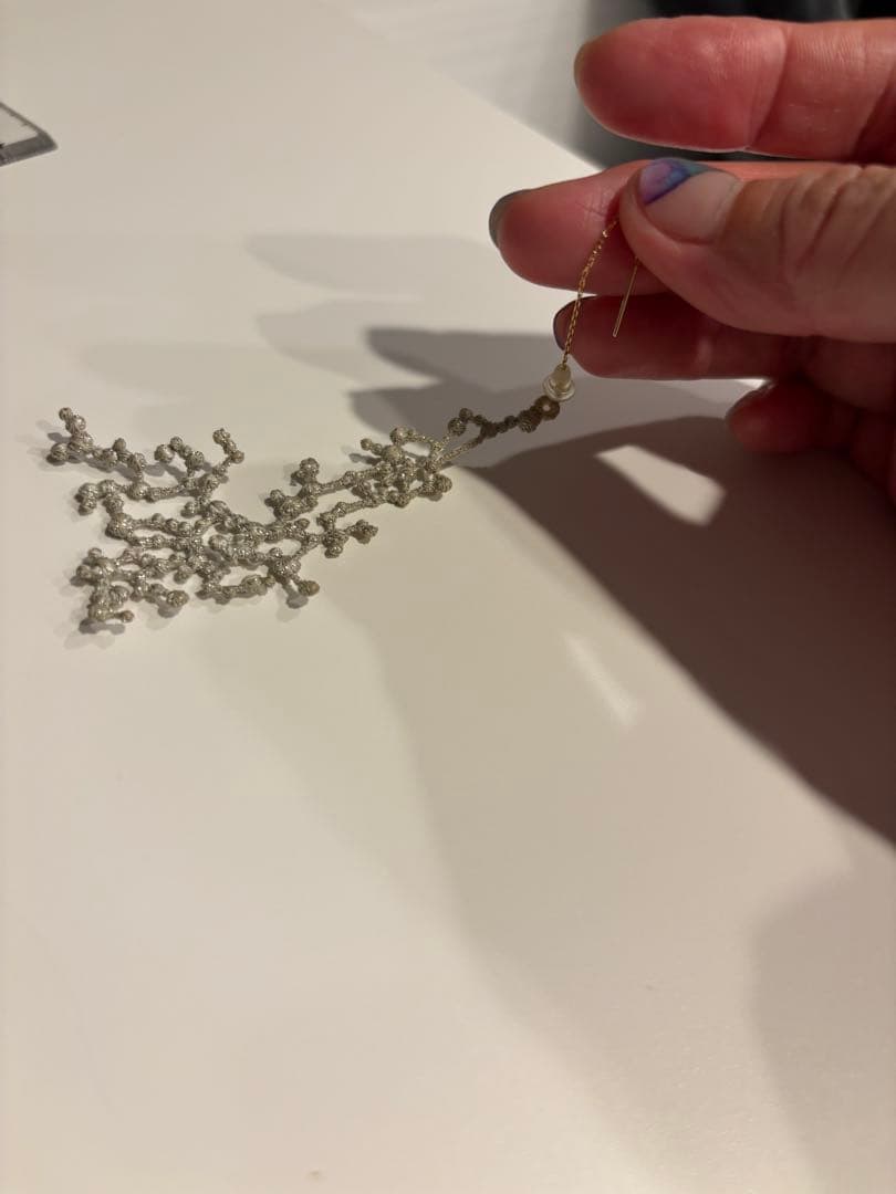 mini perhonen シルバー フラワーピアス 片耳用