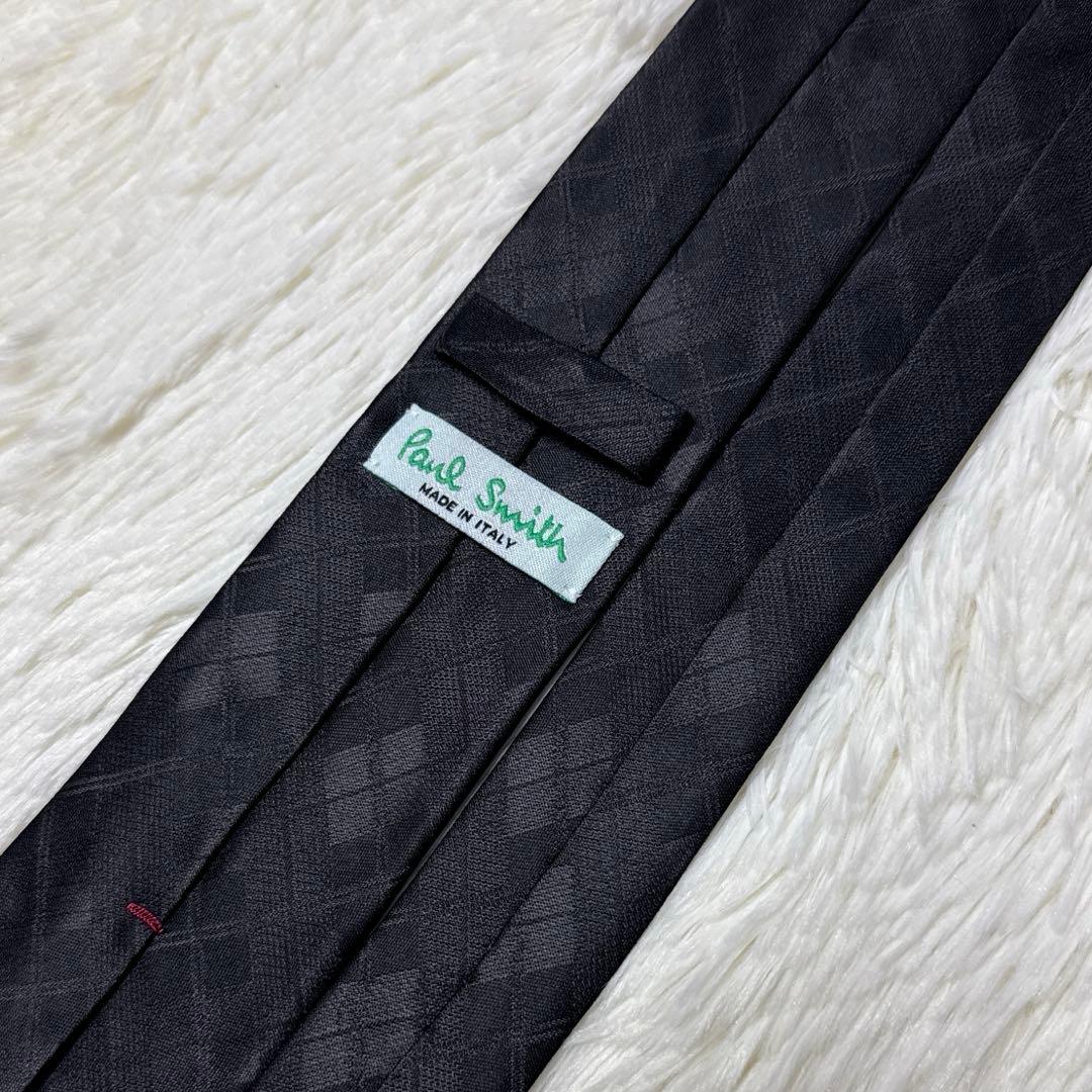 【未使用品】Paul Smith ブランドネクタイ　高級シルク　ブラック