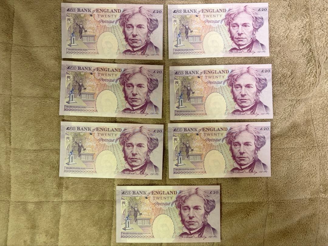 イギリス旧紙幣 20ポンド