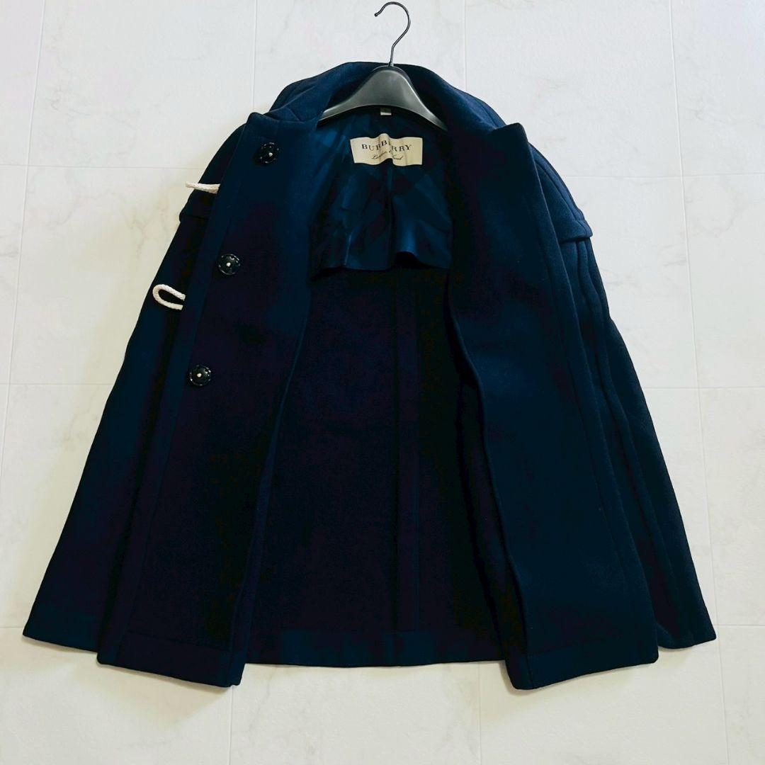 美品✨バーバリー Capsmoore ウールカシミヤ ダッフルケープポンチョ