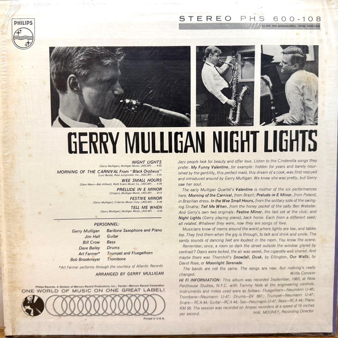 洋楽 Gerry Mulligan Night Lights LP