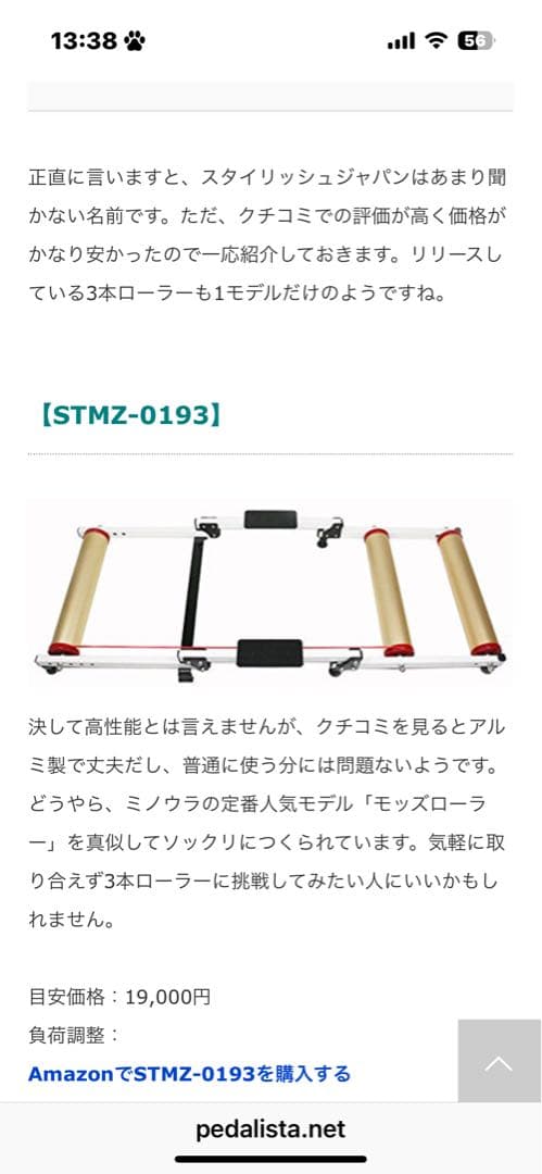 スタイリッシュジャパン サイクリングローラー STCR-0193