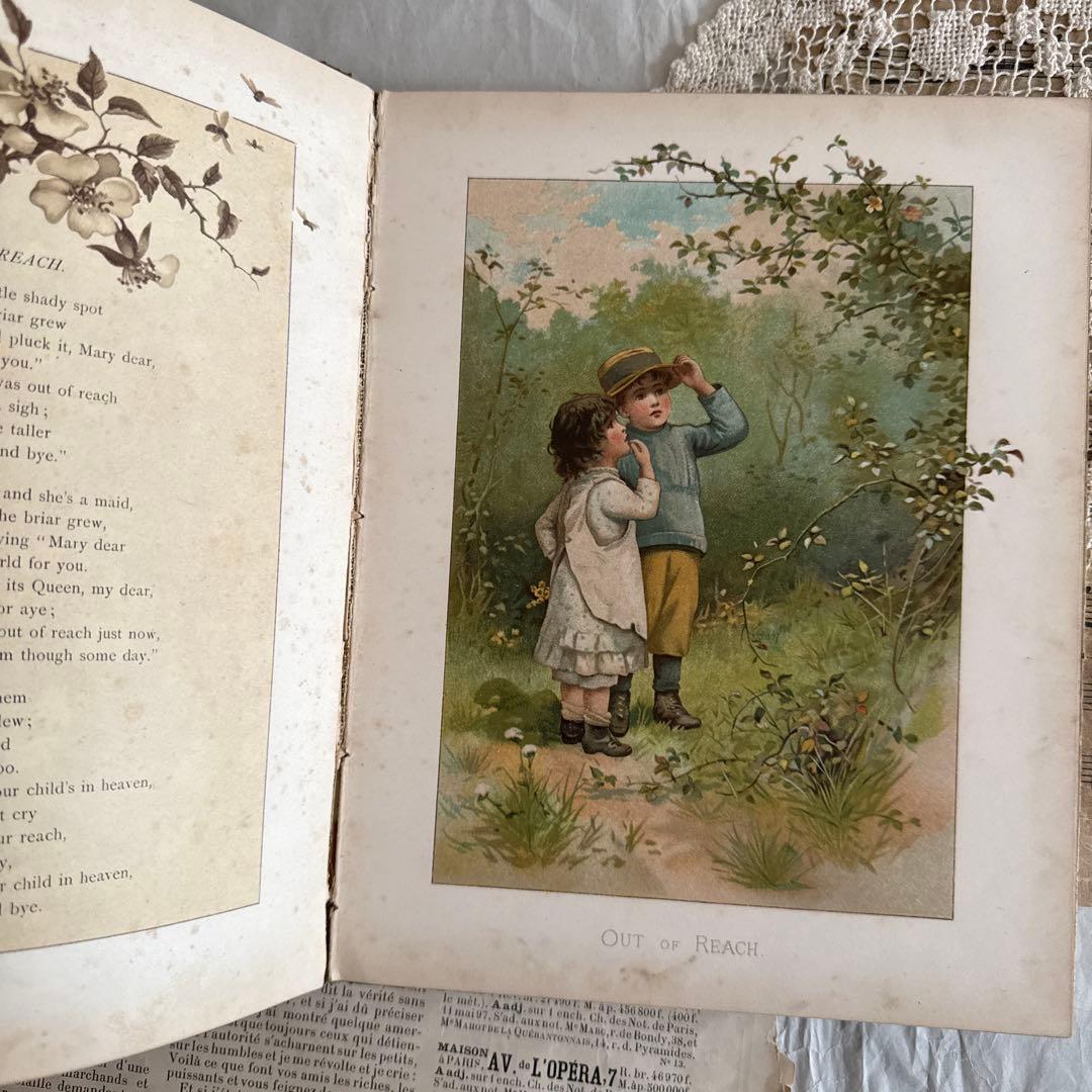 稀少アンティーク美しい挿絵の絵本　洋書ヴィクトリアン古書アーネストニースター絵本