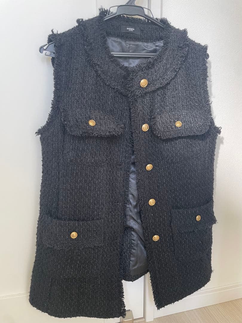 超美品 BASEMENT online ツイードベスト