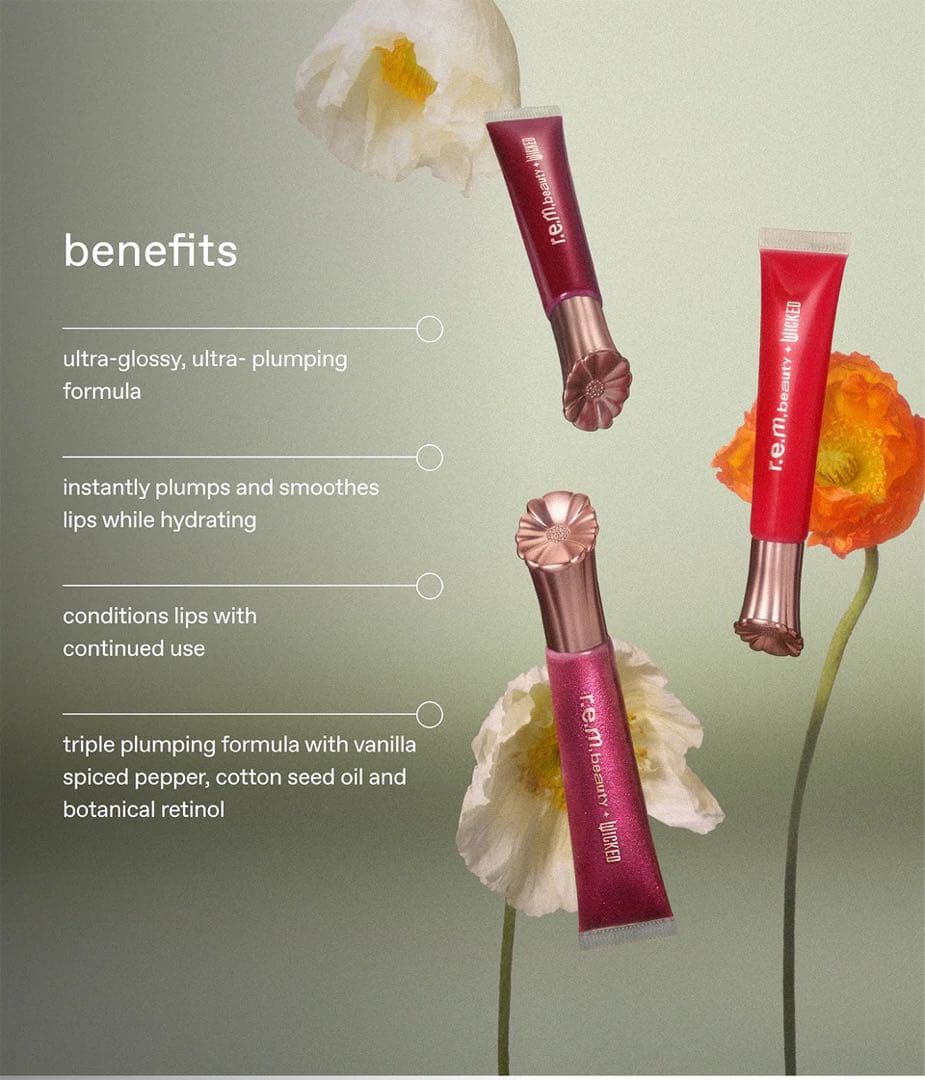 日本未入荷✨ r.e.m. beauty WICKED リップグロス アリアナ