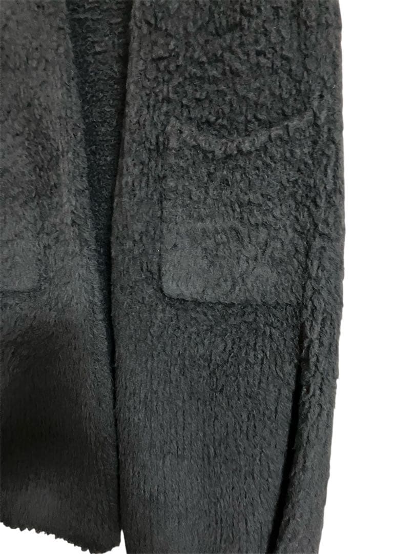 evam eva boa long vestウールボアロングベストsumi