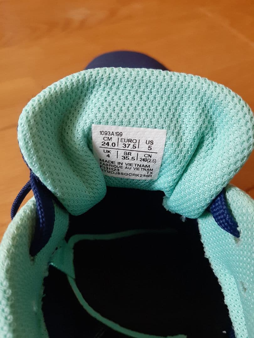 ASICS スパイク　短距離用 ネイビー 24.0cm　ピン付き