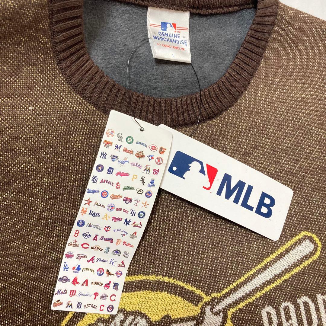 MLBパドレス新品ニットセーターPADRES野球ベースボールメジャーブラウン激安