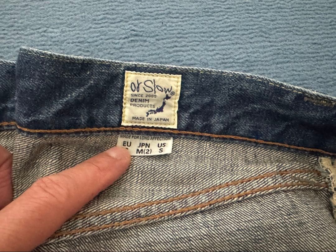 美品 orSlow 107 IVY FIT 2Year Wash M