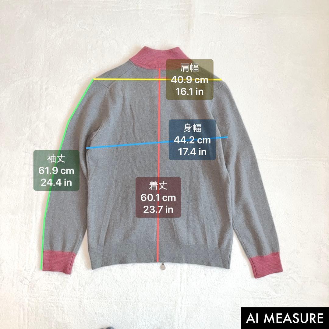 G/FORE ジーフォア ジップニット ジャケット グレー 40 カシミヤ混