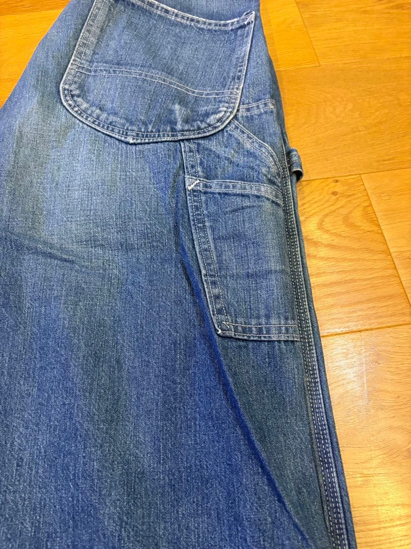 リー　ペインターパンツ　ユーズド加工　Sサイズ