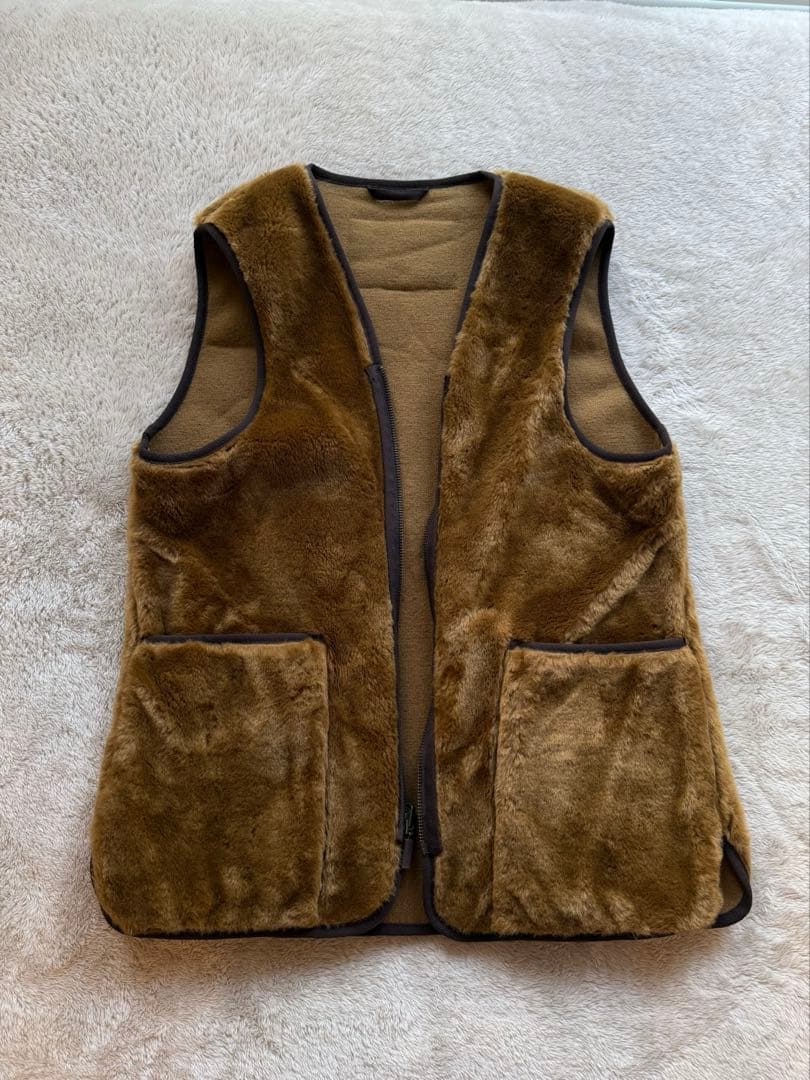 【美品】Barbourバブアー フロントジップファーライナー 36