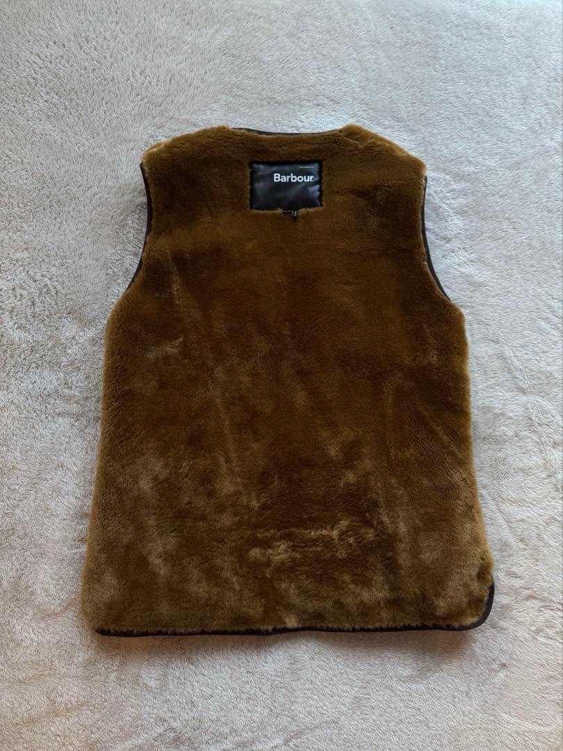 【美品】Barbourバブアー フロントジップファーライナー 36