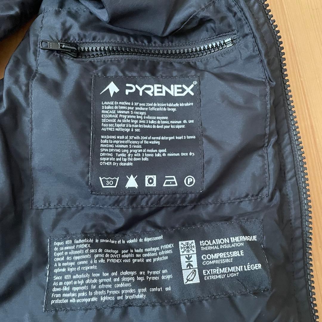 美品PYRENEXピレネックスダウンベスト XS 黒
