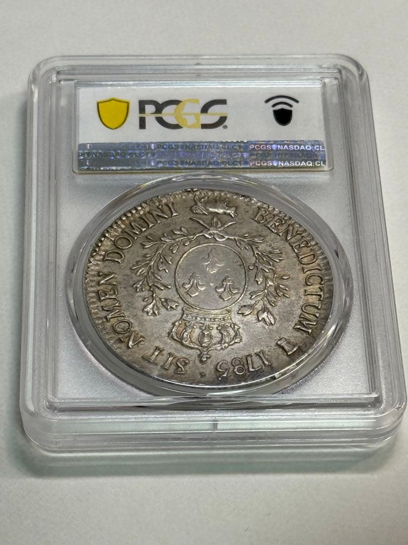エキュ銀貨　ルイ16世　フランス　pcgs