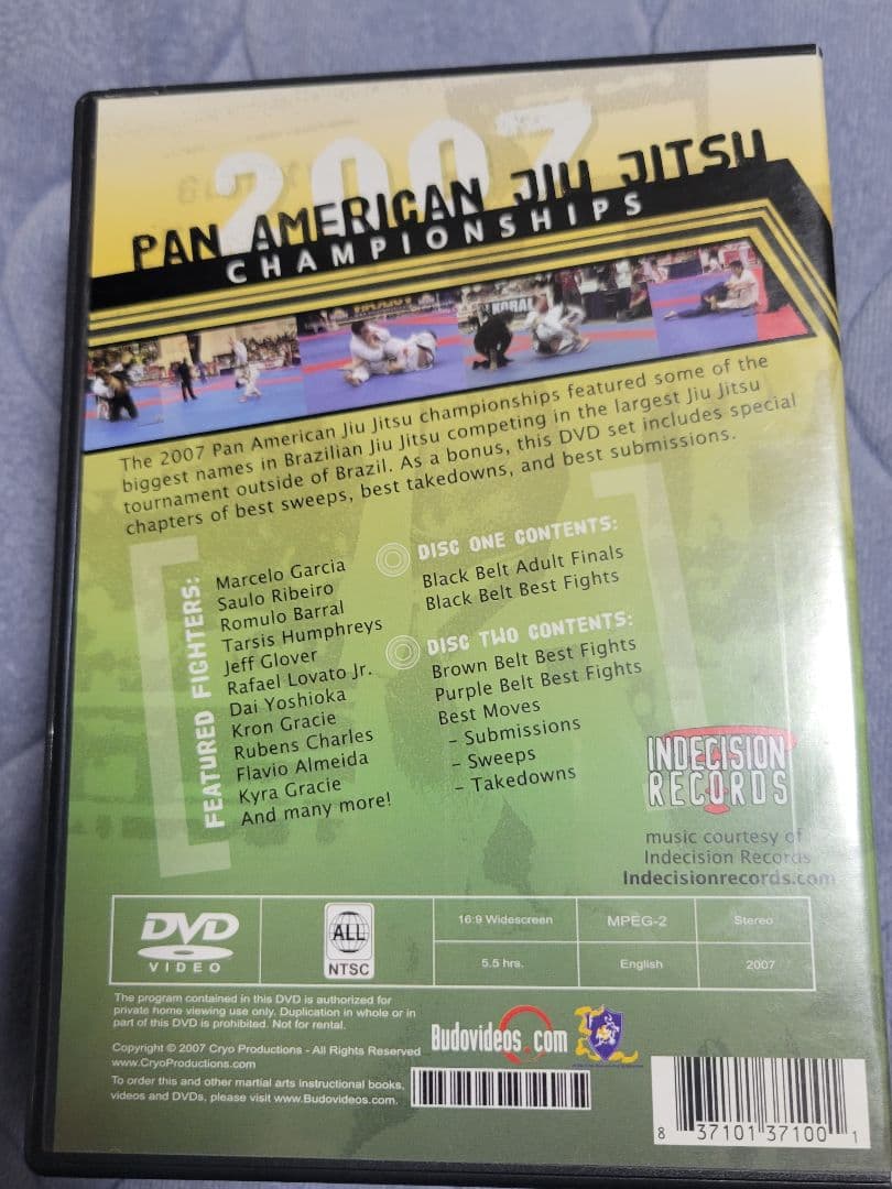 パン柔術選手権DVDセット　アメリカン柔術 マルセロガルシア クロングレイシー