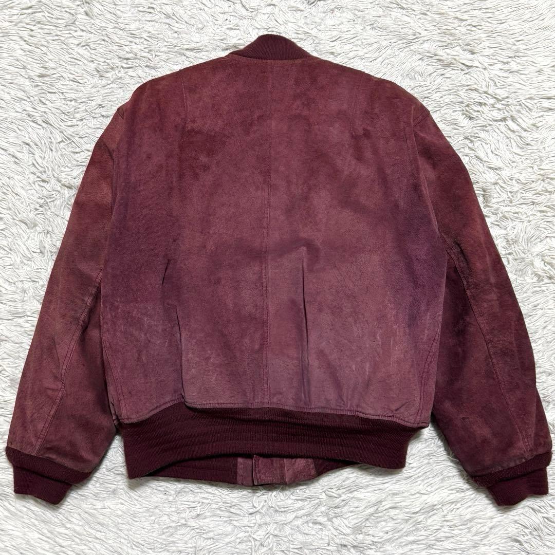 90s vintage 短丈 スエード ボンバージャケット レザージャケット