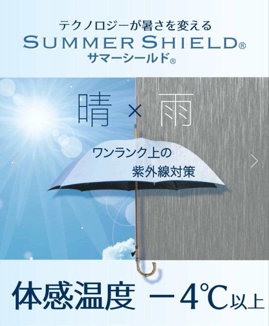 【新品未使用】アクアスキュータム　 晴雨兼用 折りたたみ傘 サマーシールド