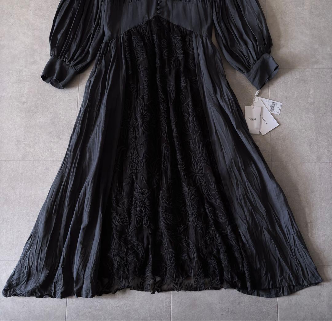 未使用タグ付✨️アメリ MEDI EMBROIDERY TULLE LACE M