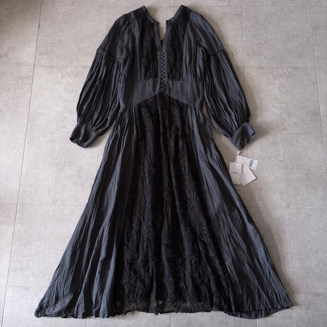 未使用タグ付✨️アメリ MEDI EMBROIDERY TULLE LACE M