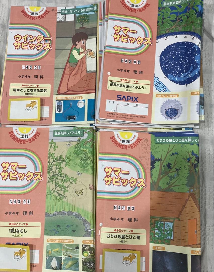 SAPIX 小4 算数・国語・理科・社会　教材一式