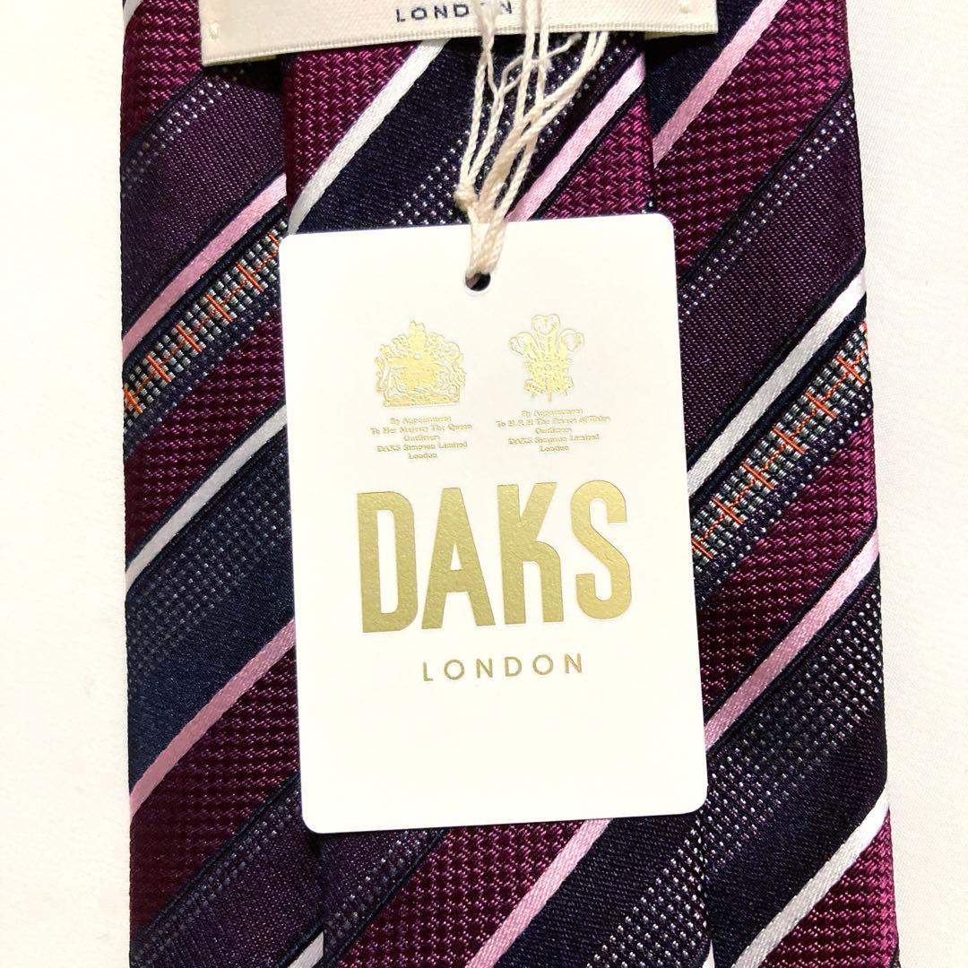 新品　 DAKS ダックス　日本製　シルク　紳士用　ネクタイ