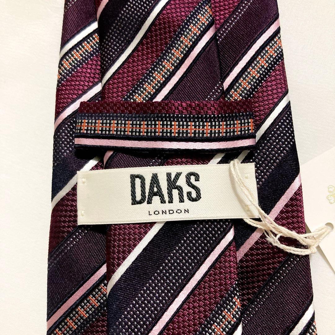 新品　 DAKS ダックス　日本製　シルク　紳士用　ネクタイ