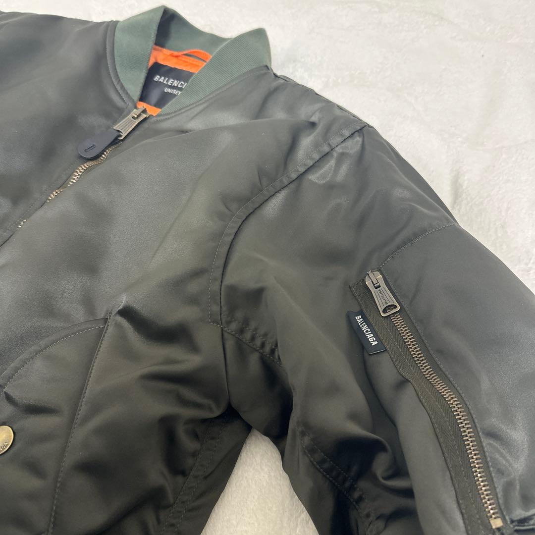 BALENCIAGA MA-1 Mサイズ カーキ ショート丈 アウター
