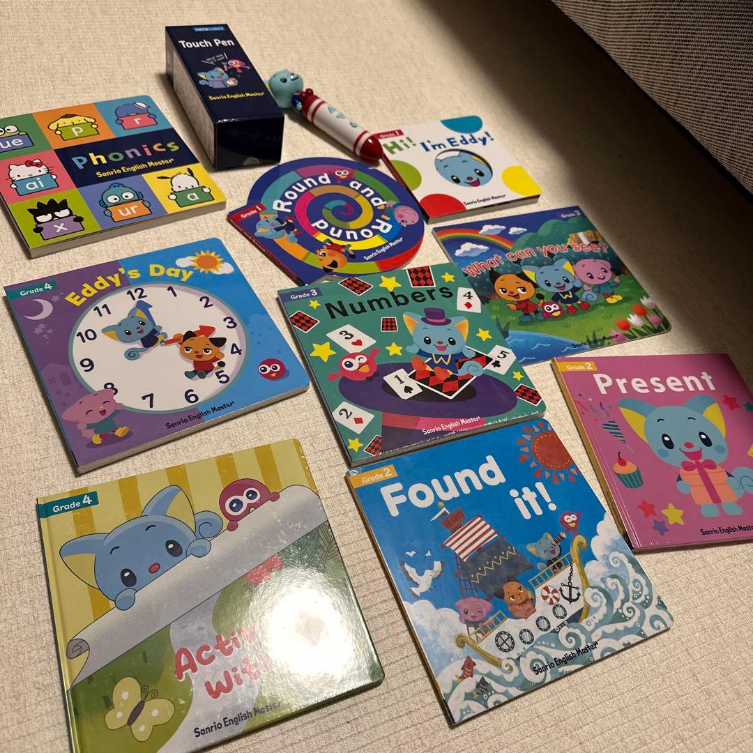 大幅値下げ！☆サンリオイングリッシュマスター 英語絵本セット 9冊＋タッチペン