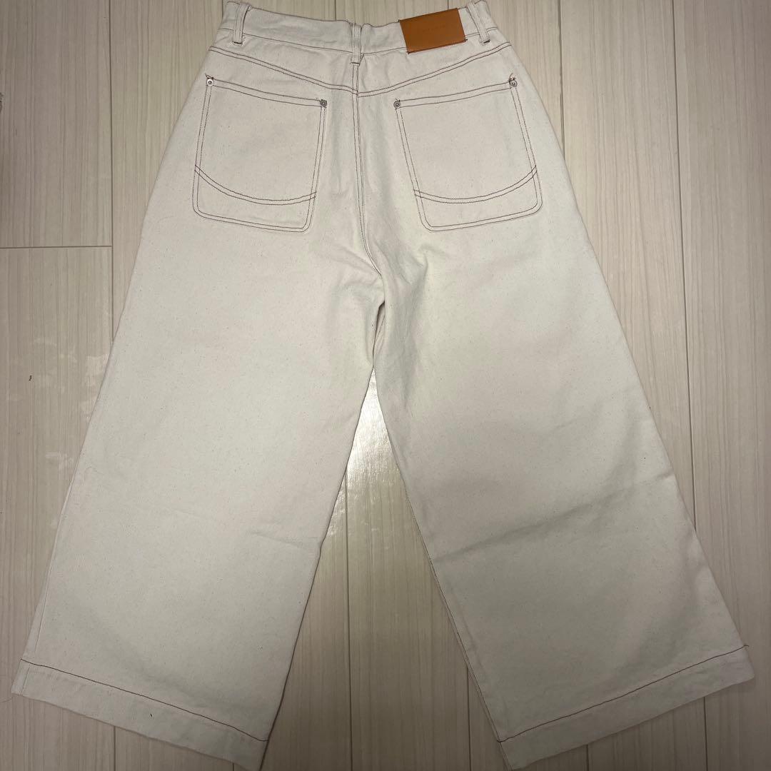 Camphor wood ニータックワイドバギーネップジーンズ