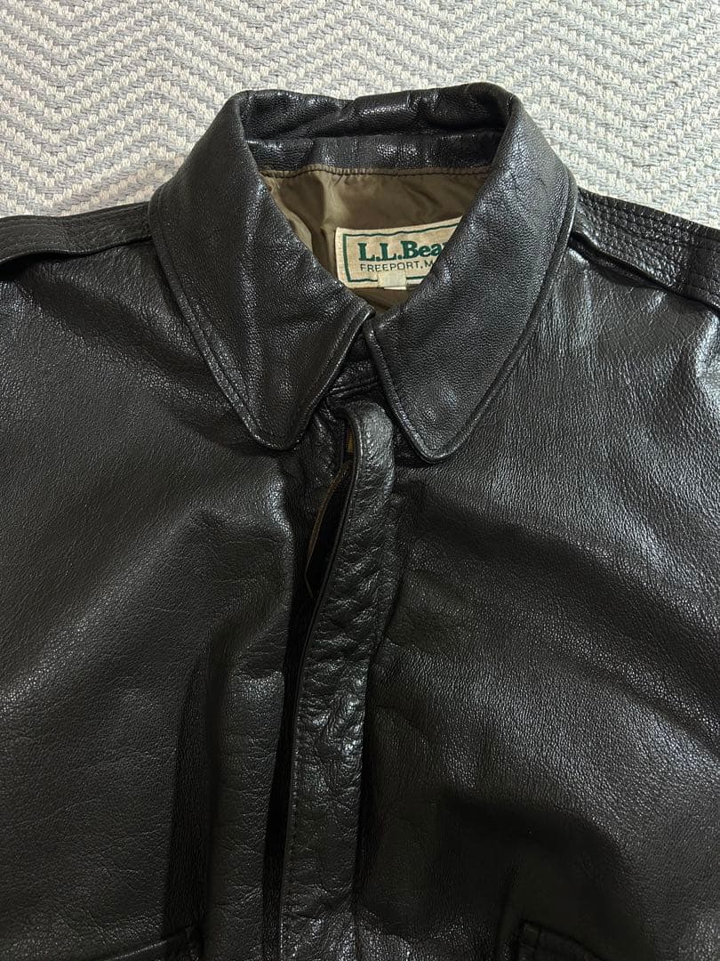80s l.l.bean A-2 レザージャケットフライト 44 USA製